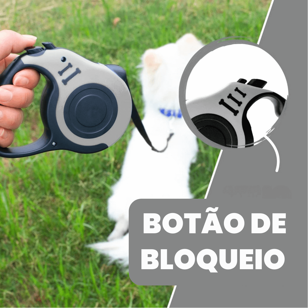 Vai & Vem™ | Coleira retrátil