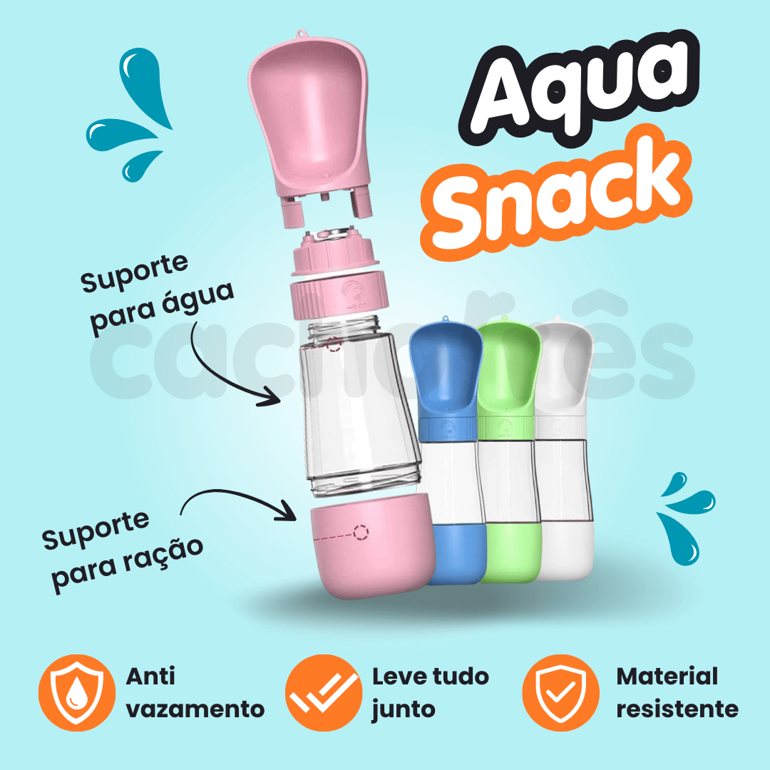 Aqua Snack™ | Garrafa com suporte para ração