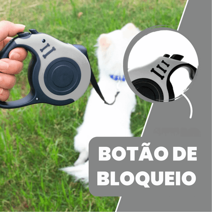 Vai & Vem™ | Coleira retrátil