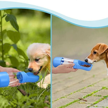 Aqua Snack™ | Garrafa com suporte para ração - Cachorrês