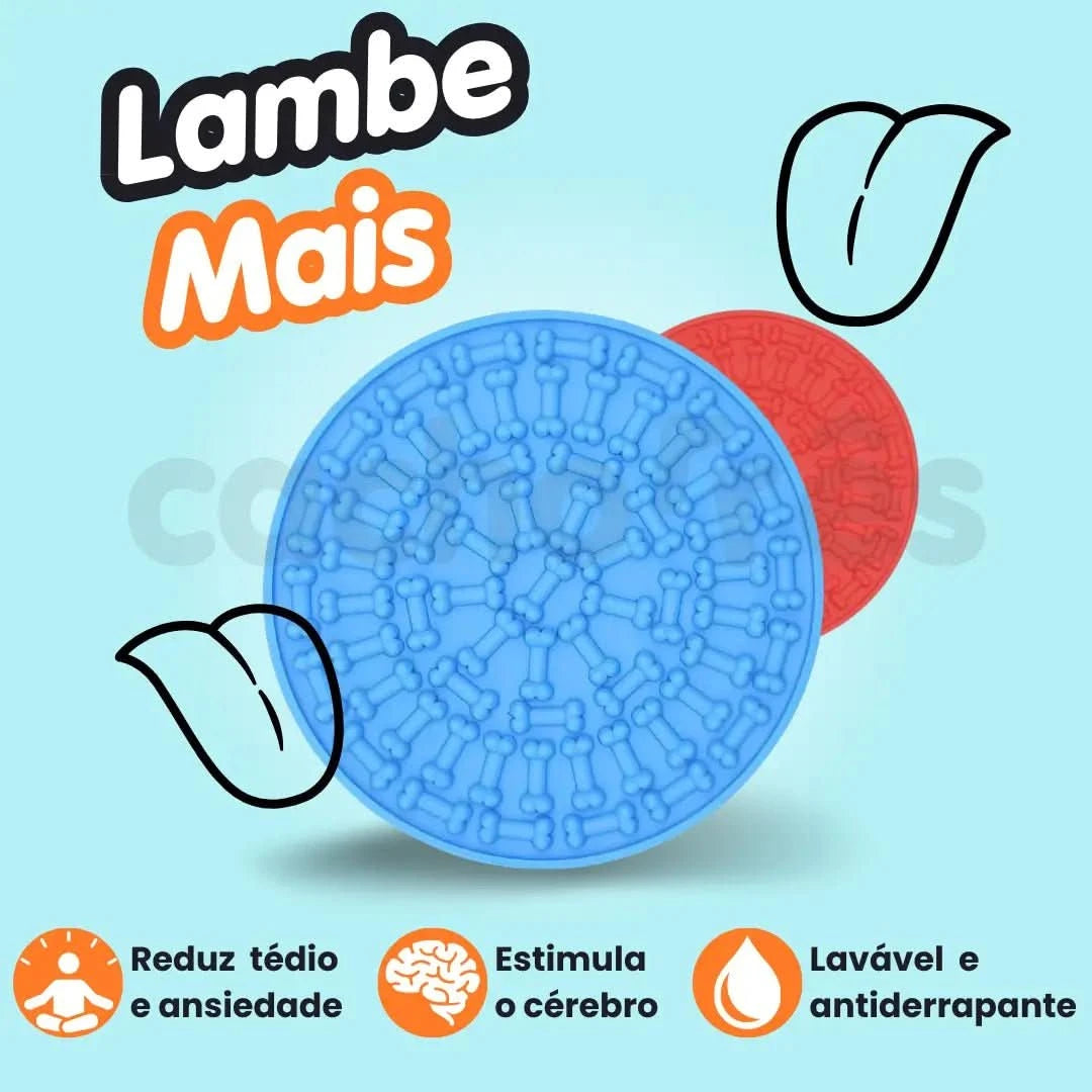 LambeMais™ | Tapete de lamber interativo - Cachorrês