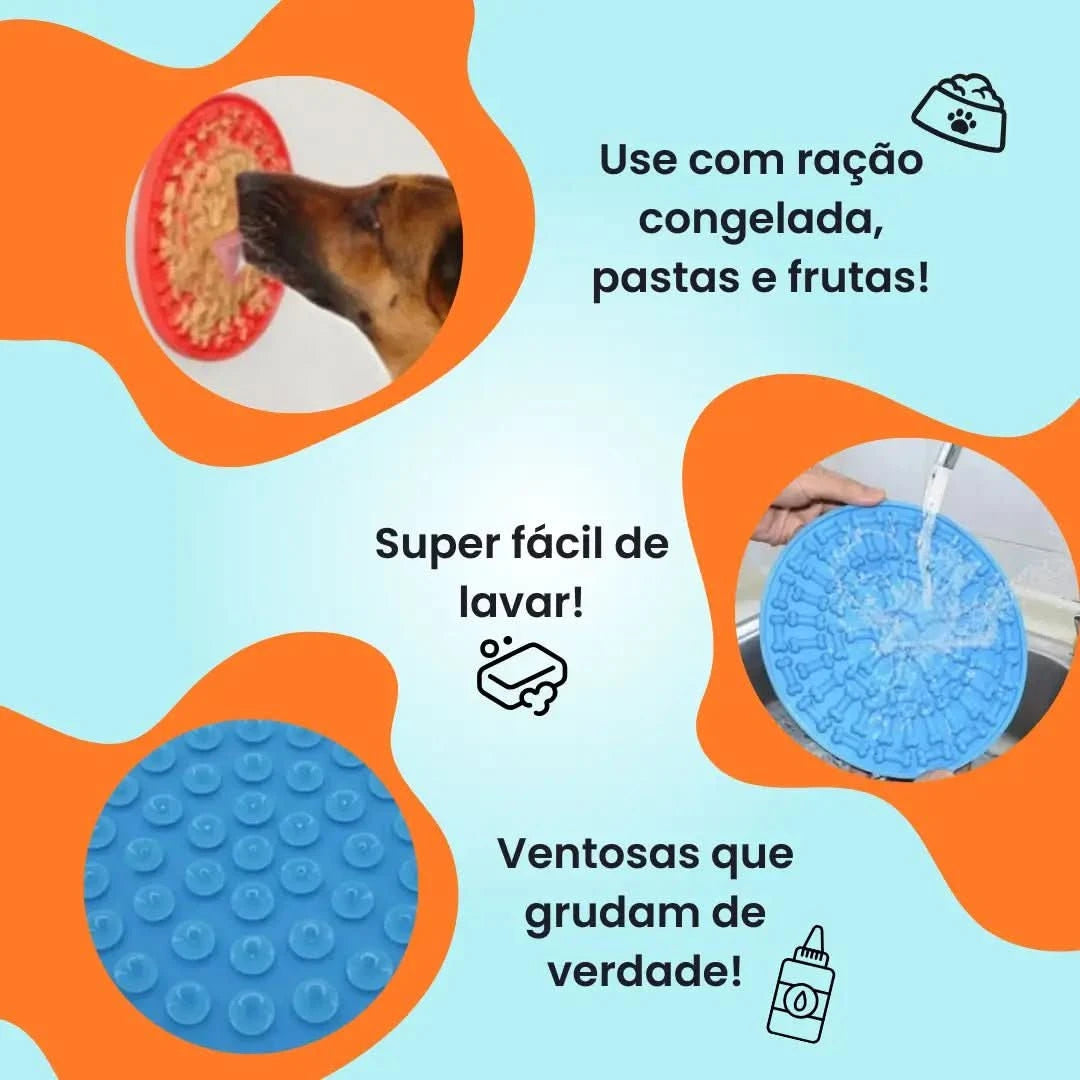 LambeMais™ | Tapete de lamber interativo - Cachorrês