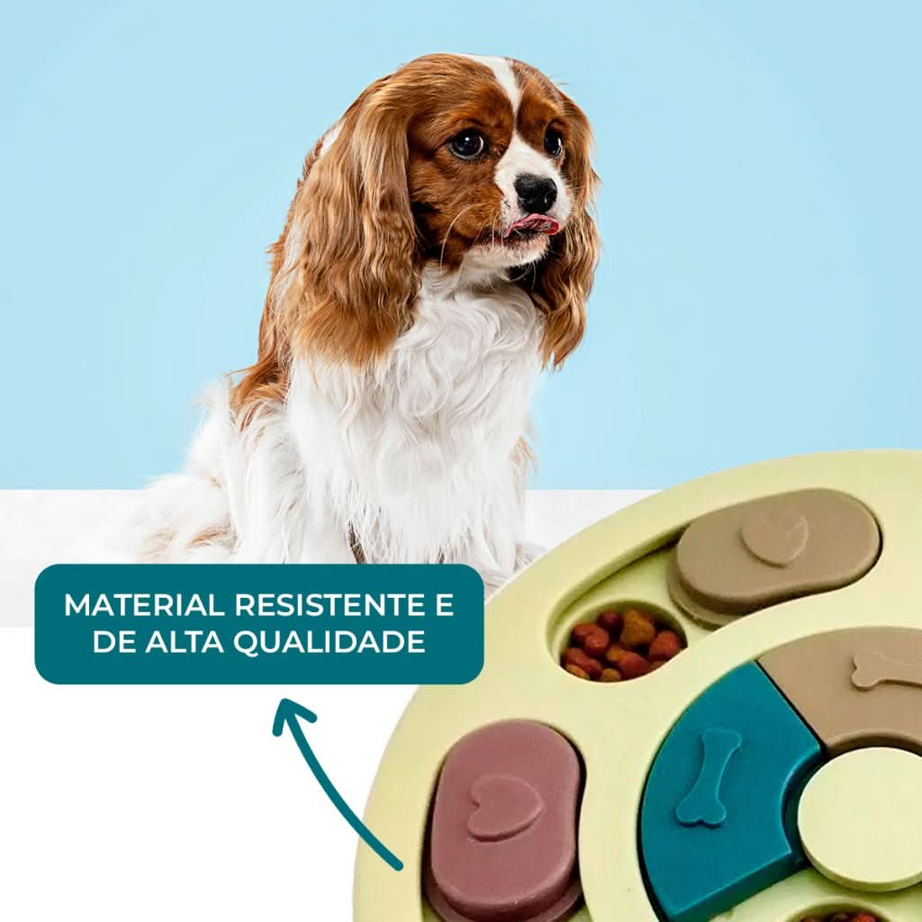 Mastiga Bem™ | Comedouro educativo lento - Cachorrês