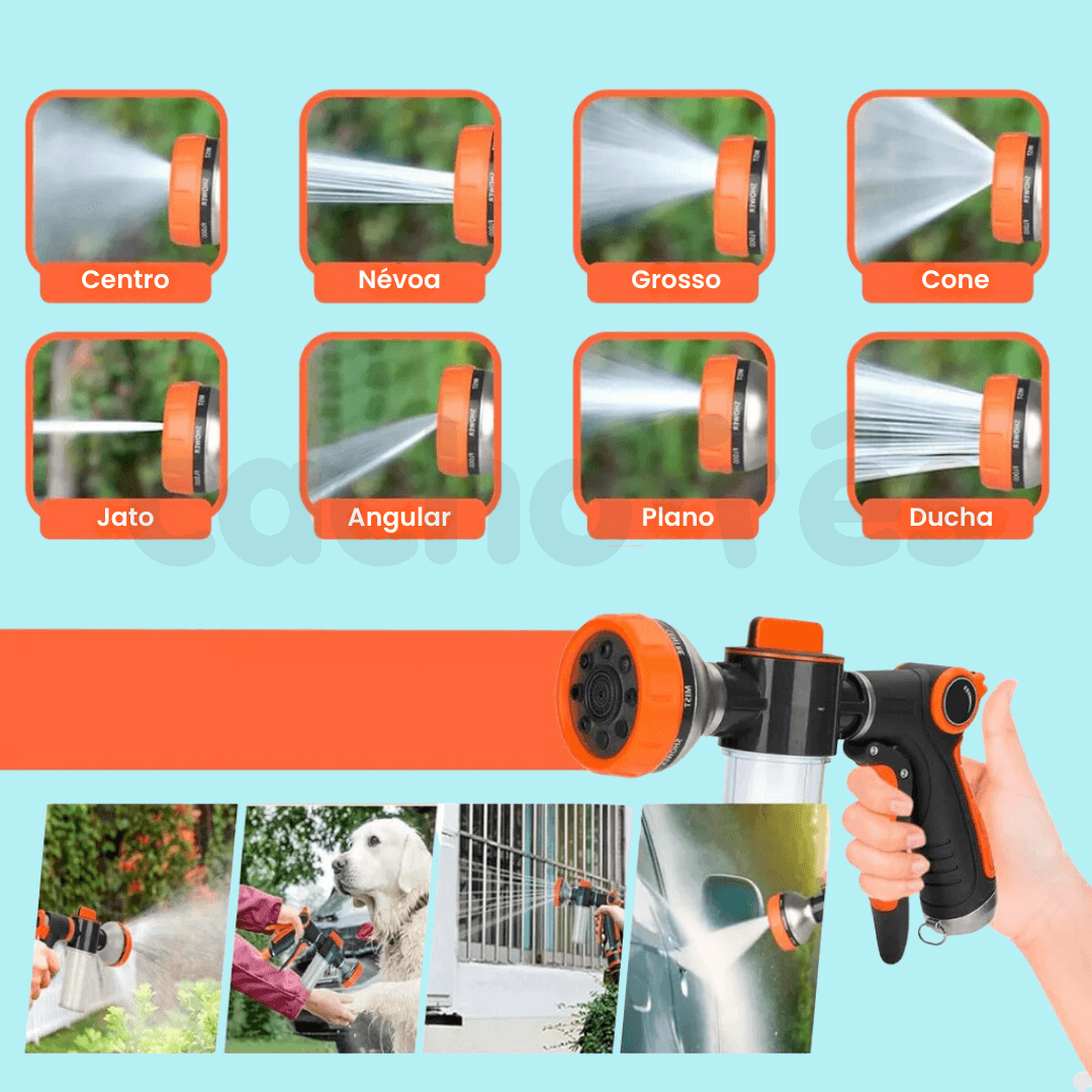 Pet Jet™ | Pistola de esguicho com dispenser - Cachorrês