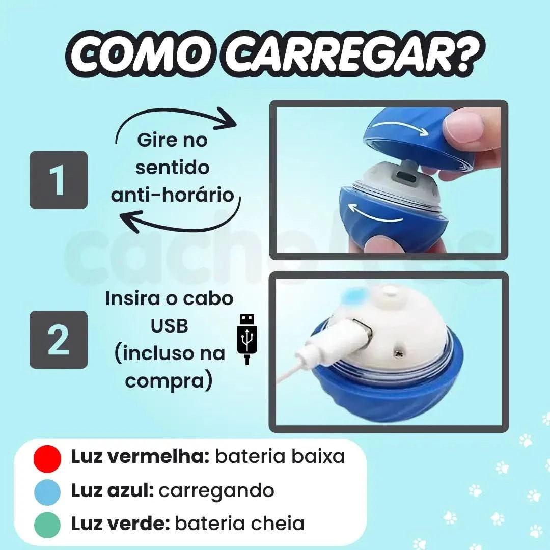 TurboBall™ | A Bolinha Interativa que se Move Sozinha - Cachorrês