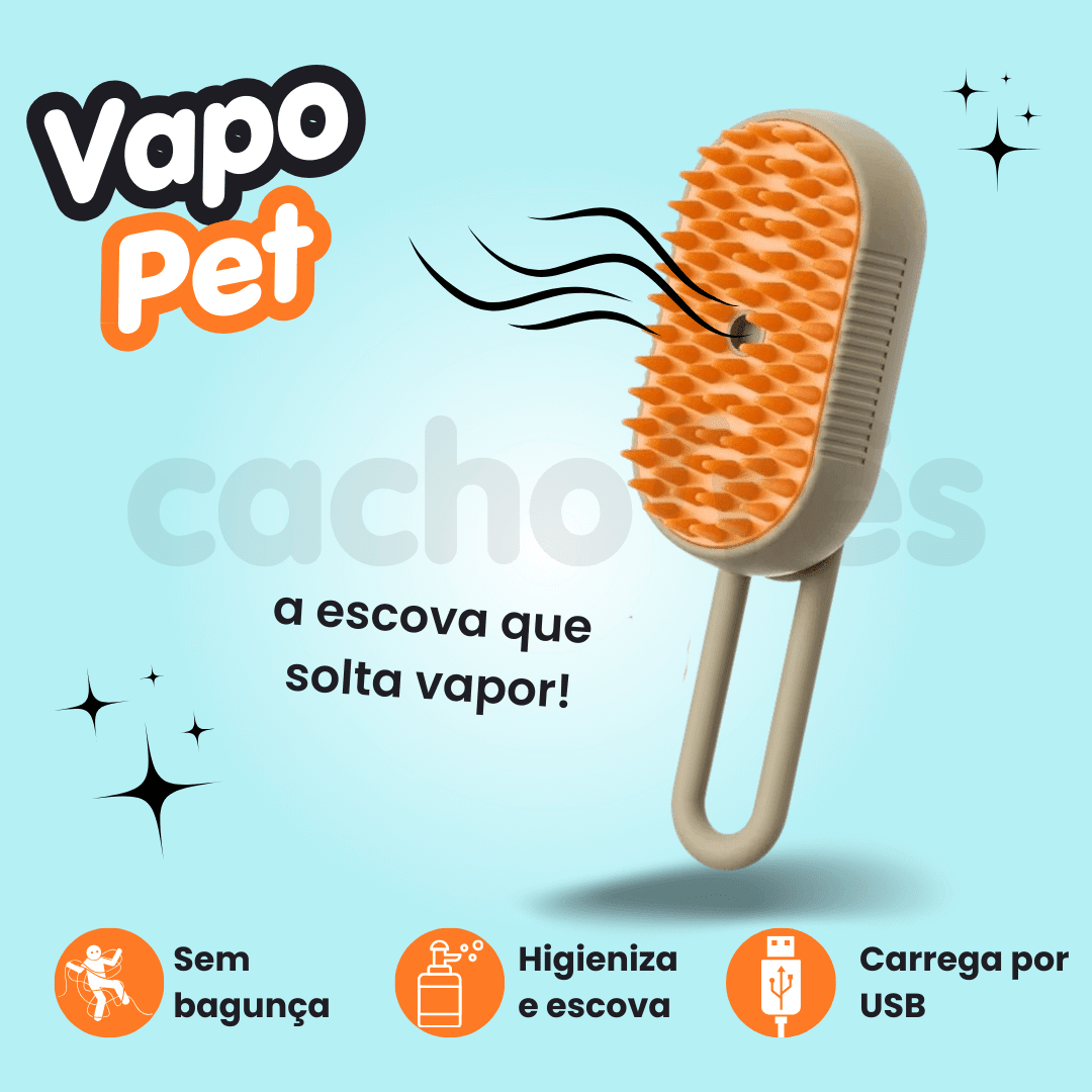 Vapo Pet™ | Escova a vapor - Cachorrês